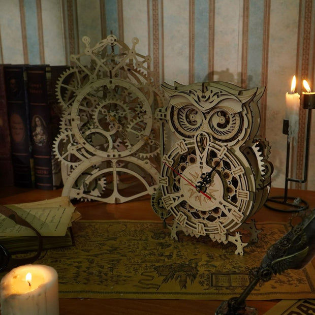ROKR -Owl Clock 3D Wooden Puzzle