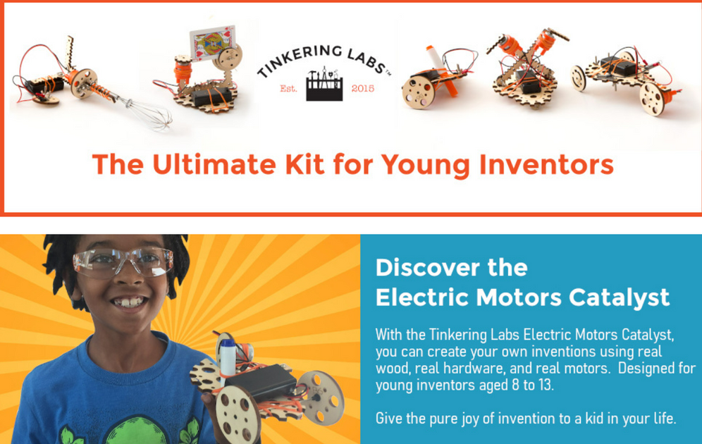 Tinkering Labs Electric Motors Catalyst STEM Kit – WonderPlay