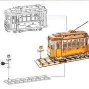 ROBOTIME 3D Puzzle Tram Car