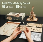 ROKR  - 3D Wooden Puzzle - Magic Cello Music Box
