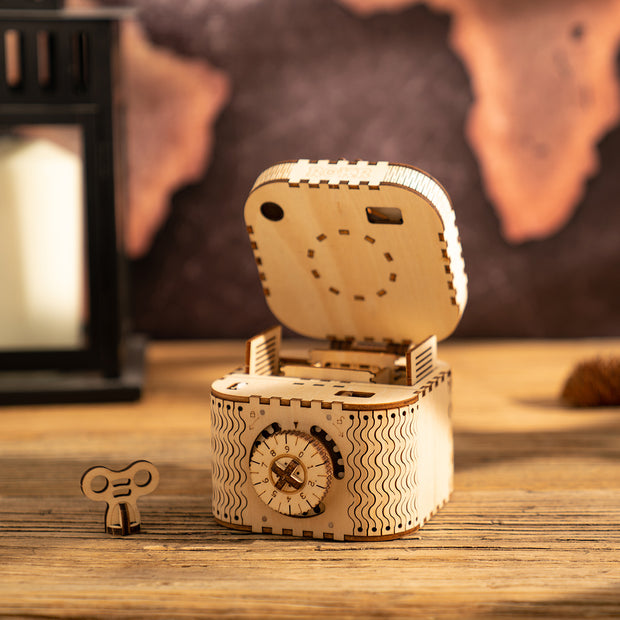 ROKR  - 3D Wooden Puzzle - Treasure Box- Building Kit